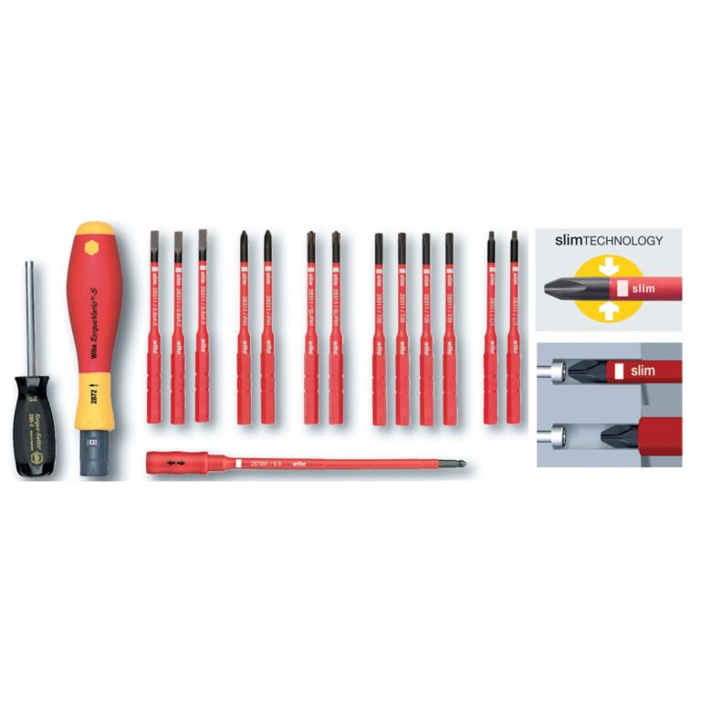 Wiha 28792 16 Piece Insulated Torque Control Driver and Slimline Blade Set - Image 6