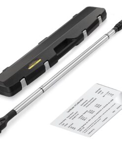 ARUCMIN 3/4-Inch Drive Click Torque Wrench, Dual-Scale Adjustable Torque Wrench Set with a Hex Key 100-600ft.lb / 135-815Nm