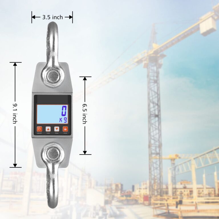 Hyindoor Digital Hanging Scale 3000kg/6000lb Industrial Heavy Duty Smart High Accuracy Electronic Crane Scale - Image 2