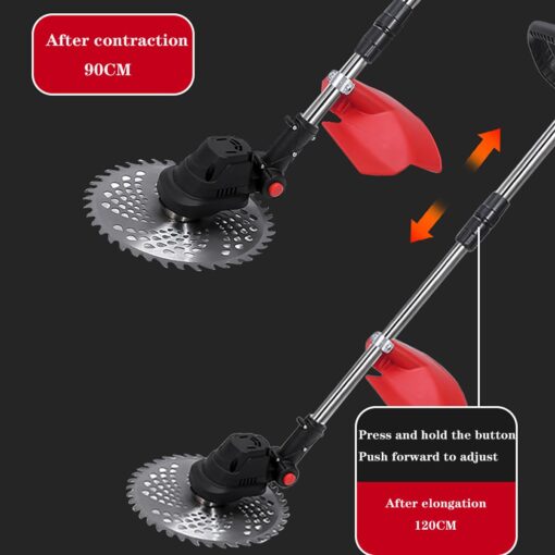 FresQa Brushless Lithium Electric Lawn Mower Multifunctional Handheld Home Lawn Mower high-Power Lawn Mower,Battery 1 - Image 6