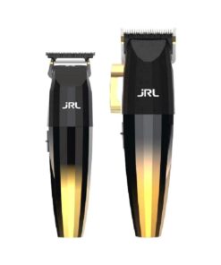 JRL FF2020 Limited Gold Collection - FF2020 Clipper & Trimmer Combo w/Cool Blade Technology for Men's Grooming - Both Rechargeable w/Stainless Steel Blades and Corrosion Proof (Gold Combo) (Unisex)