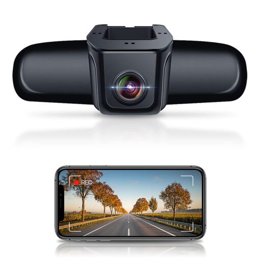 Fitcamx 4K Dash Cam with WiFi, Front Universal Dashboard Camera, UHD 2160P Video, Car Accessories, WDR Night Vision, Loop Recording, Collision Detection, Easy to Install, Included 64GB Card