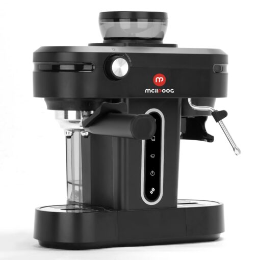 Mcilpoog AC510 15Bar Semi Automatic Espresso Machine With Grinder & Steam Wand,3-in-1 Compact Espresso Coffee Maker With 28 oz Removable Water Tank for Cappuccino or Latte, Gift for Dad, Mom or Wife - Image 3
