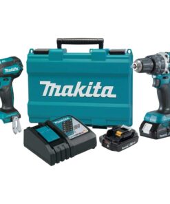 Makita XT269R 18V LXT Lithium-Ion Compact Brushless Cordless 2-Pc. Combo Kit (2.0Ah), Blue