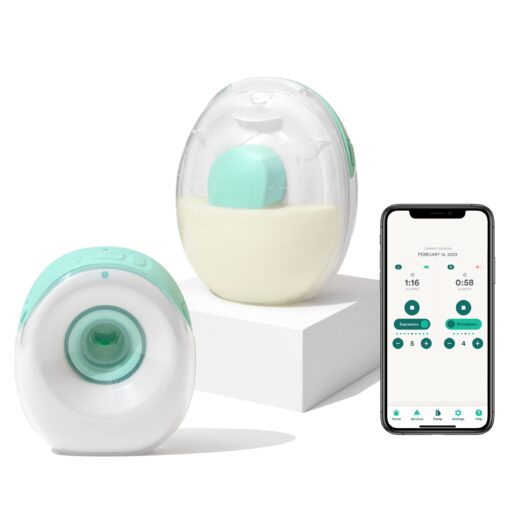 Willow Go - Hands Free Breast Pump - Wearable Breastfeeding Pump - Portable, Electric, Cordless, 9 Levels of Hospital Grade Suction Strength, App Compatible & Fits Fully in Bra - Postpartum Essentials
