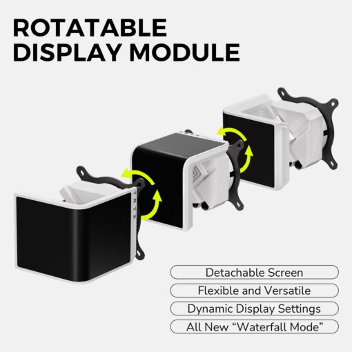 TRYX Panorama SE 360 ARGB White 360mm AIO Rotatable 6.5'' AMOLED Curved Screen 3D Anamorphic Effect Customizable AIO Cooler 360mm White Asetek Adela 280w TDP Intel LGA 1851/1700/1200/115X AMD AM5/AM4 - Image 8