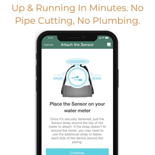 Flume 2 Smart Home Water Monitor and Leak Detector – Real-Time Water Usage Tracking, Easy Installation, No Plumbing Required - Image 3
