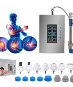 Nulatool Shockwave Therapy Machine Body Muscle Relaxation Massager Tool Shock Wave Pain Relief with 7 Heads-SW18A