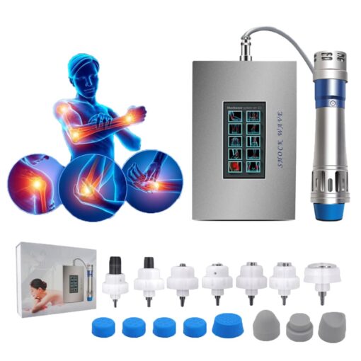 Nulatool Shockwave Therapy Machine Body Muscle Relaxation Massager Tool Shock Wave Pain Relief with 7 Heads-SW18A