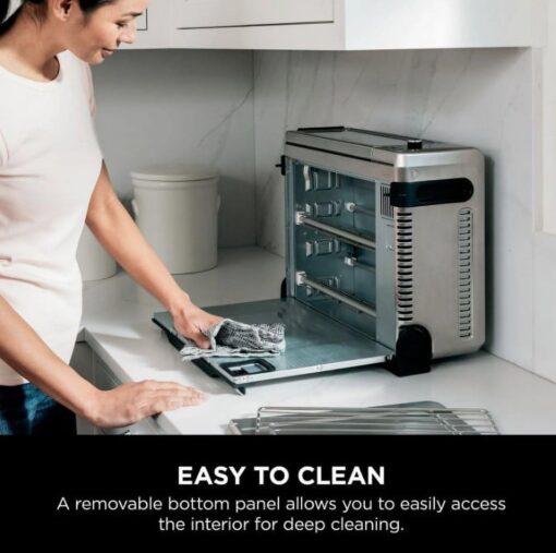 Ninja Foodi 9 in 1 Digital Multi-Functional Cooking, Air Fry Oven, Convection Oven, Toaster, Flip-Away Storage, Air Roast, Bake, Broil, Dehydrate, Reheat, 1800 Watts, Stainless Steel (102A) - Image 7