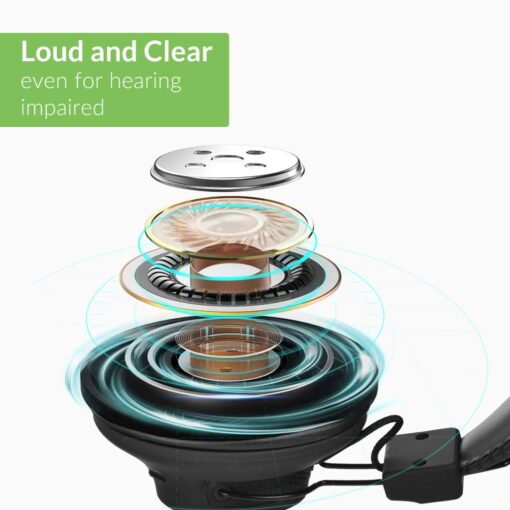Avantree HT41899 - Dual Bluetooth Wireless Headphones for TV Watching, Compatible with TVs (Optical/AUX), 40Hrs Playtime, Individual Volume Control, Includes Transmitter & Stand - Image 2