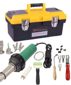 Beyondlife 1600W Plastic Welder Welding Tool Heat Heating Gun Torch Hot Air Pistol PVC Welder Machine Kit Set, with Butterfly Flooring Welding Kit and Convenient Carry Case