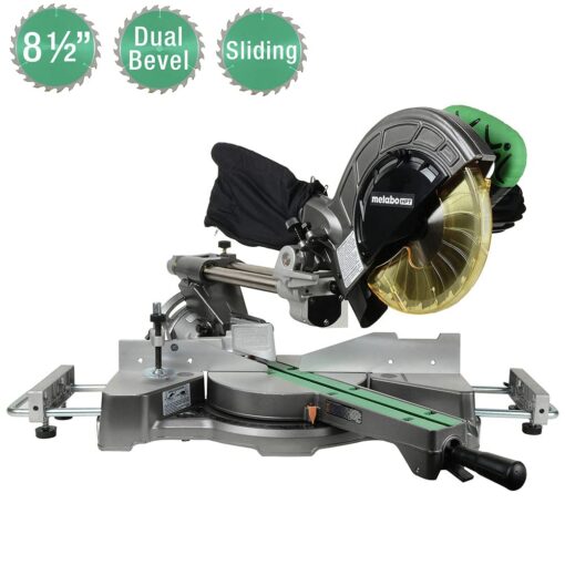 Metabo HPT Miter Saw | 8-1/2-Inch Blade | Linear Ball Bearing Slide System | C8FSES - Image 7