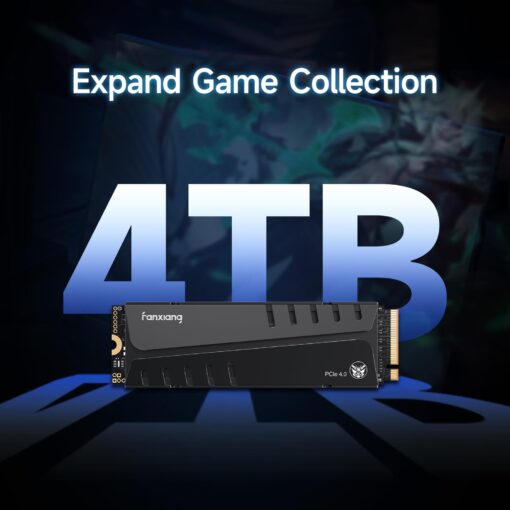fanxiang S770 2TB NVMe M.2 SSD for PS5 - with Heatsink and DRAM, Up to 7300MB/s, PCIe 4.0, Suitable for Playstation 5 Memory Expansion, Game Enthusiasts, IT Professionals - Image 3