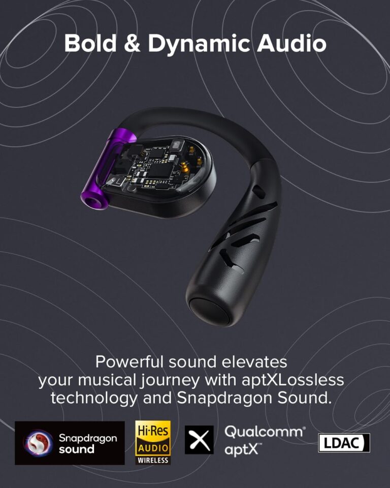 Cleer ARC II Gaming Earbuds - True Wireless Open Ear Headphones, Ultra-Low Latency, Snapdragon Sound, Bluetooth 5.3, USB-C Dongle, 35Hr Battery, Compatible with PS4, PS5, PC, Switch, Black - Image 8