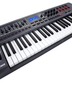 Novation Impulse 49 Keys USB bus-powered MIDI Controller Keyboard – Robust, ultra-responsive, full-size piano keyboard with aftertouch and velocity-sensitive pads – works on Mac or Windows