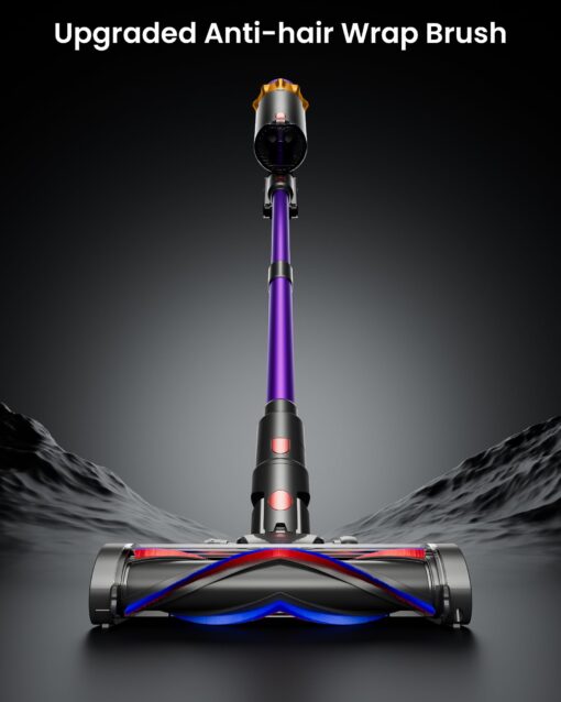 Cordless Vacuum Cleaner, 550W 45KPA 70 Mins Vacuum Cleaners for Home, Self-Standing Cordless Vacuum with Charging Dock Station, LED Display, Upgraded Anti-Tangle Stick Vacuum for Pet Hair/Carpet/Floor - Image 5