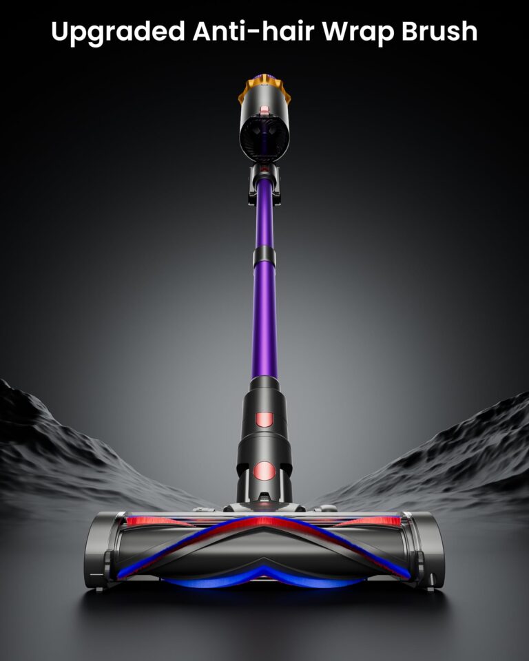 Cordless Vacuum Cleaner, 550W 45KPA 70 Mins Vacuum Cleaners for Home, Self-Standing Cordless Vacuum with Charging Dock Station, LED Display, Upgraded Anti-Tangle Stick Vacuum for Pet Hair/Carpet/Floor - Image 5