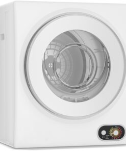 Elevon Compact Laundry 120V Clothes Stainless Steel Inner Tub, Electric Machine for Small Space, Apartments, hostels, RVs, 4 Modes Portable Dryer, 1.5 Cubic Feet, Gray