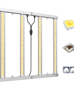 VIPARSPECTRA KS3000 LED Grow Light 320 watt with Samsung LM301H Diodes, Uniform PPFD Dimmable Daisy Chain 4 Bars Grow Lights for Indoor Plants Full Spectrum Plant Growing Lamps in 3x3 Grow Tent