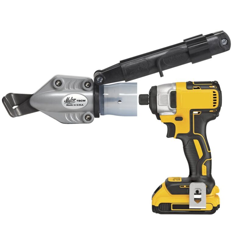 Malco TSCM Corrugated Metal Turbo Shear and Malco TS1 Turbo Shear 20 Gauge Capacity Sheet Metal Cutting Attachment Bundle - Image 6