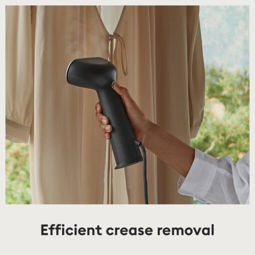 Steamery Handheld Clothes Steamer Cirrus 3, 1200W, US Plug, Heated Ironing Plate, Fast Heat Up, Garment Wrinkle Remover, Black - Image 7