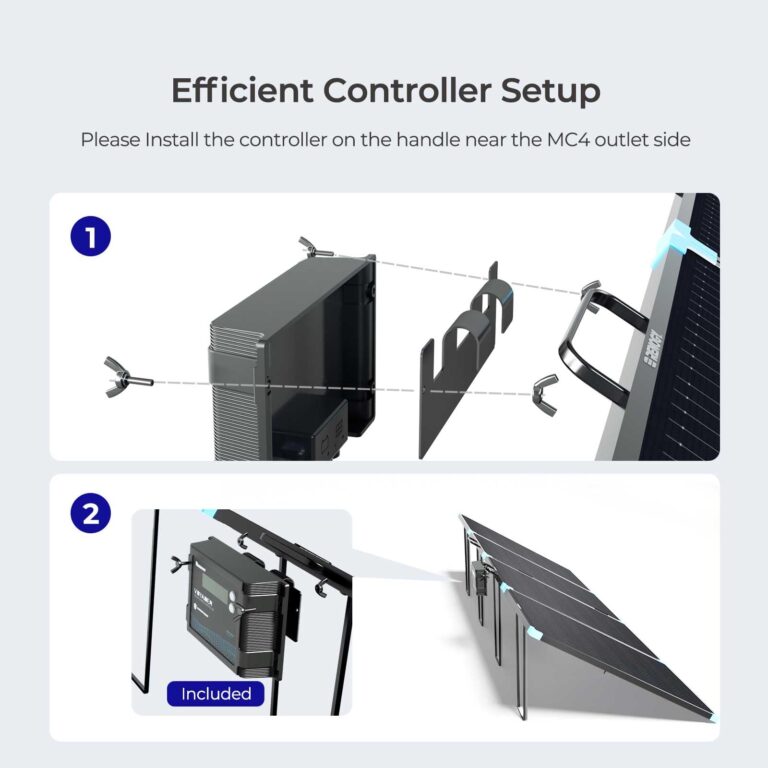 Renogy 220W Lightweight Portable Solar Suitcase with Waterproof 20A Charger Controller, Solar Charger for Power Station RV Camping Off Grid - Image 3