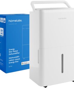 hOmeLabs 1,800 Sq. Ft Energy Star Dehumidifier – 25 Pint, High-Efficiency Moisture Removal for Home, Bedroom, Bathroom & Medium Rooms – Powerful Humidity Control, Quiet & Portable with Auto Shut-Off
