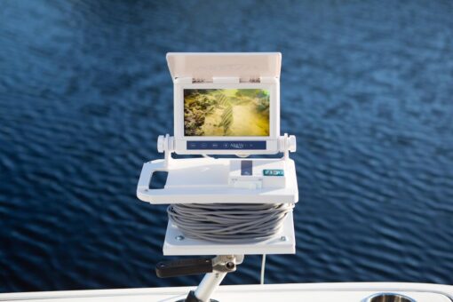 Upgraded Aqua-Vu AV 715C Underwater Fishing Camera – 7" Color Monitor, 75' Cable, White Monitor/Shuttle, Stainless Steel XD Camera, XD Trolling Fin, Sunshield – Ideal for Ice, Saltwater, Freshwater - Image 6