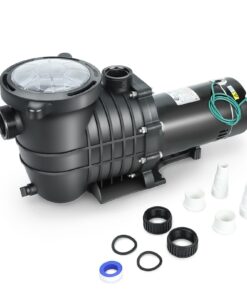 2.0 HP In/Above Ground Swimming Pool Pump, 110V/220V Dual Voltage 6840GPH Single Speed Pool Water Pumps lnground Above Ground with Filter Basket