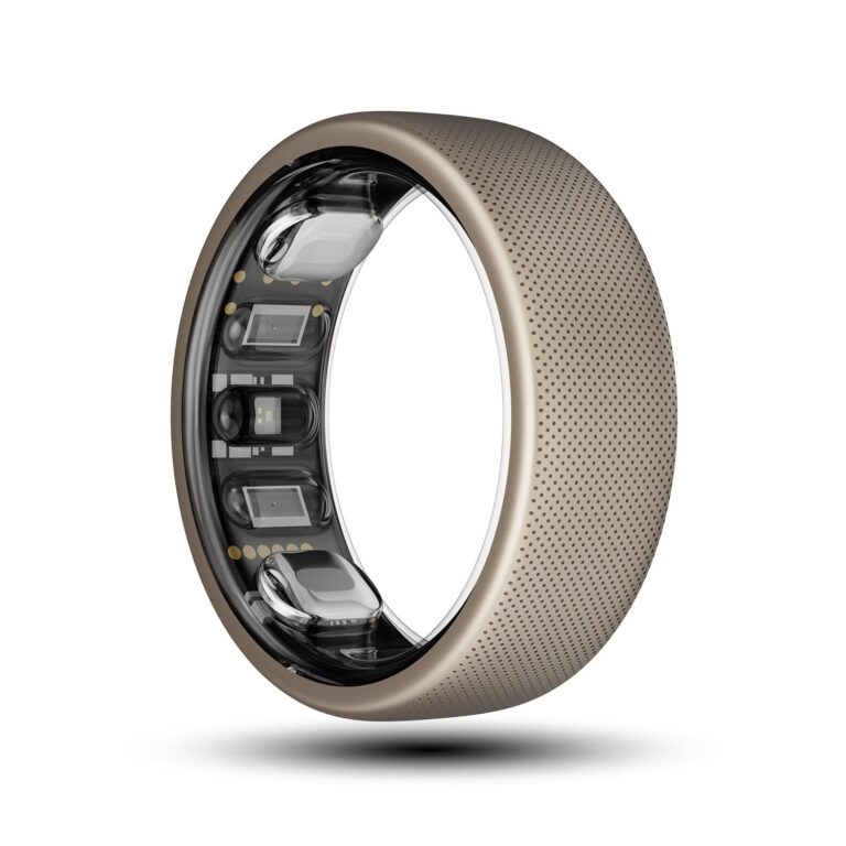 Amazfit Helio Smart Ring Health Tracker, Fitness Tracker Ring, No Subscription, Monitors Sleep, Heart Rate & Stress, Titanium Alloy, Fast 1.4-Hr Charging, Swim/Shower Water-Resistant (Size 8)