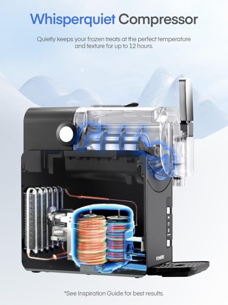 Slushie Machine, No Ice Needed, 68 oz FOHERE Slushy Machine for Home with Self-Clean Function, Professional Frozen Margarita Machine, 5 Preset Programs, Frozen Margarita, Frappé, Milkshake, and More - Image 2