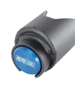 Proven Industries Model 2178 Trailer Lock, Fits 2-Inch Trailer Couplers, Secures Safety Chains, Made in The USA, (Blue)