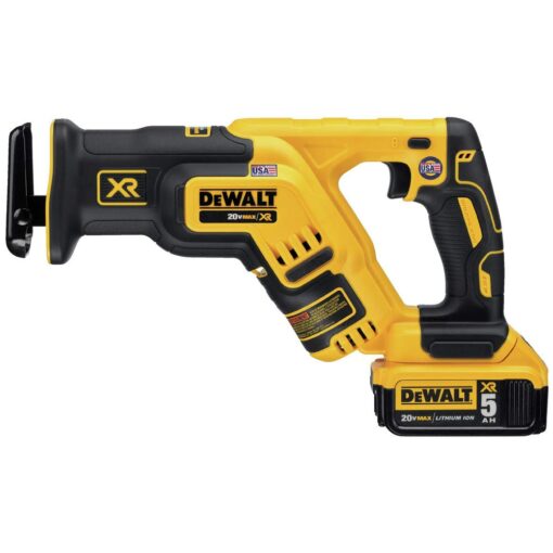 DEWALT 20V MAX XR Compact Reciprocating Saw, 5.0-Amp Hour, Cordless (DCS367P1) - Image 7