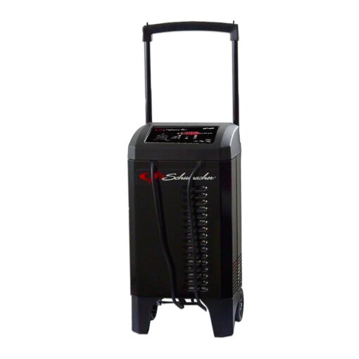 Schumacher Electric Wheeled Battery Charger and Engine Starter, SC1400, 4-in-1, Fully Automatic, 300 Cranking Amps, 60 Amp Boost Mode, 6 Volt, 12 Volt, for Car, Truck, SUV, and Marine Batteries