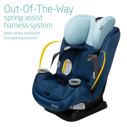 Maxi-Cosi Pria Max All-in-One Convertible Car Seat, Rear Facing Car Seat (4-40 lbs), Forward Facing Car Seat (22-65 lbs), High Back Booster Seat (40-100 lbs), Pure COSI, Tetra Blue - Image 9