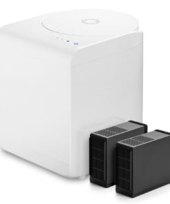Airthereal Revive R500 Electric Kitchen Composter, SHARKSDEN® Tri-Blade, Turn Food Waste and Scraps into Natural Fertilizer for Plants, Glossy Pearl White