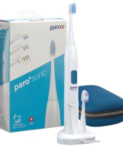 Paro Sonic Electric Toothbrush Hydro Dynamic Effect. Sensitive hydrodynamic Electric Toothbrush Help Cleaning Efficiency. up to 80,000 MOV/Min Comes with Travel Bag and interdental Brushes