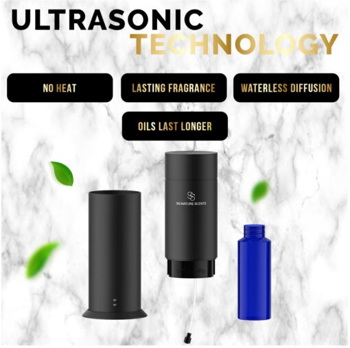 Signature Scents - Waterless Essential Oil Hotel Scent Diffuser - Cold-Air Diffuser Machine - 1000 sq. ft. Coverage - Waterless Air Diffuser for Home, Office & Hotel (Black) - Image 4