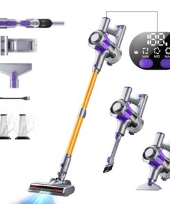 MBYULO Cordless Vacuum Cleaner, 450W 40Kpa Powerful Stick Vacuum, Up to 50Mins Rechargeable Battery, Vacuum Cleaners for Home Anti-Tangled Lightweight Handheld for Hardwood Floor, Carpets, Pet Hair
