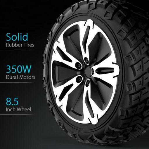 Gyroor Warrior 8.5 inch All Terrain Off Road Hoverboard with Bluetooth Speakers and LED Lights, UL2272 Certified Self Balancing Scooter - Image 6
