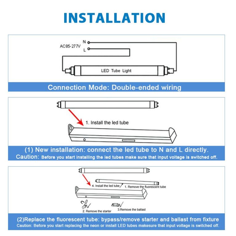 ONLYLUX 8ft LED Bulbs,12 Pack 96" 45W FA8 Single Pin LED Tube Lights 5400LM, 6000k, Milky Cover, F96T12 Bulb Fluorescent Replacement, Ballast Bypass - Image 4