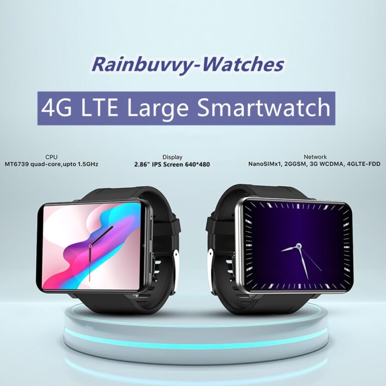 Rainbuvvy 4G Smart Watch 2.86 Inch Screen Android 7.1 1GB+16GB 5MP Camera 2700mAh Battery Smartwatch for Men (Black, 1GB 16GB) - Image 5