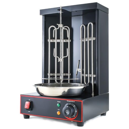 Electric Vertical Rotisserie Shawarma Broiler Kebab Grill Machine Rotating Grill With Temperature Chime,(Patented Product) - Image 3