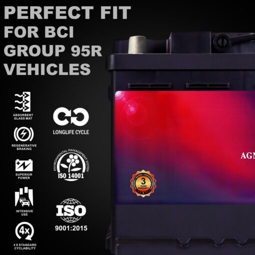 Mighty Max Battery MM-H9 Group 95R 12V 100AH 190RC 950CCA Replacement Battery Compatible with BMW 330i xDrive 19-24 - Image 5