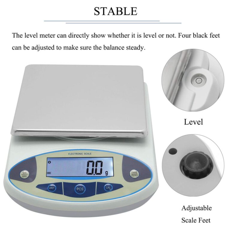 ZOCWJK Laboratory Digital Scale, High-Precision Balance Electronic Scale,with Display,Maximum Weighing: 5000g, for Laboratory( - Image 4
