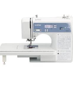 Brother Sewing and Quilting Machine, Computerized, 165 Built-in Stitches, LCD Display, Wide Table, 8 Included Presser Feet, White, 20x12x17