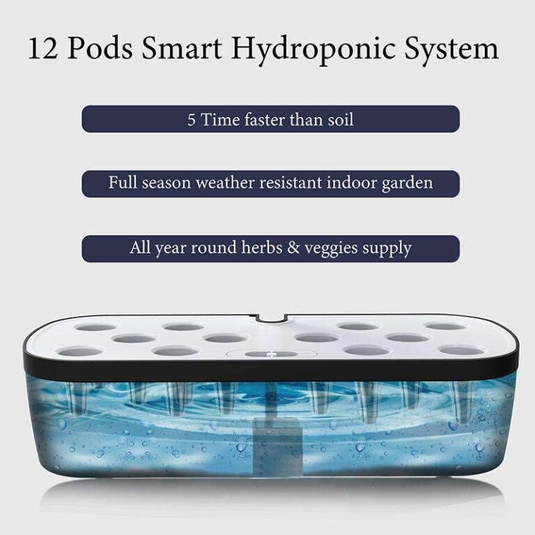 Hydroponic Planting Machine, DIY Soilless Cultivation Planting Kit, 12 Planting Points, Hydroponic Planting System for Indoor Gardening, Herb Garden Kit, Suitable for Home, Kitchen and Gardening - Image 4