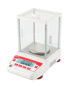 UXILAII SCIENTIFIC Analytical Balance 1mg GN ct Unit Precision Lab Scale 500g x 0.001g Digital Analytical Scale RS232 Interface Laboratory Electronic Balance LCD Display with Glass Windshield