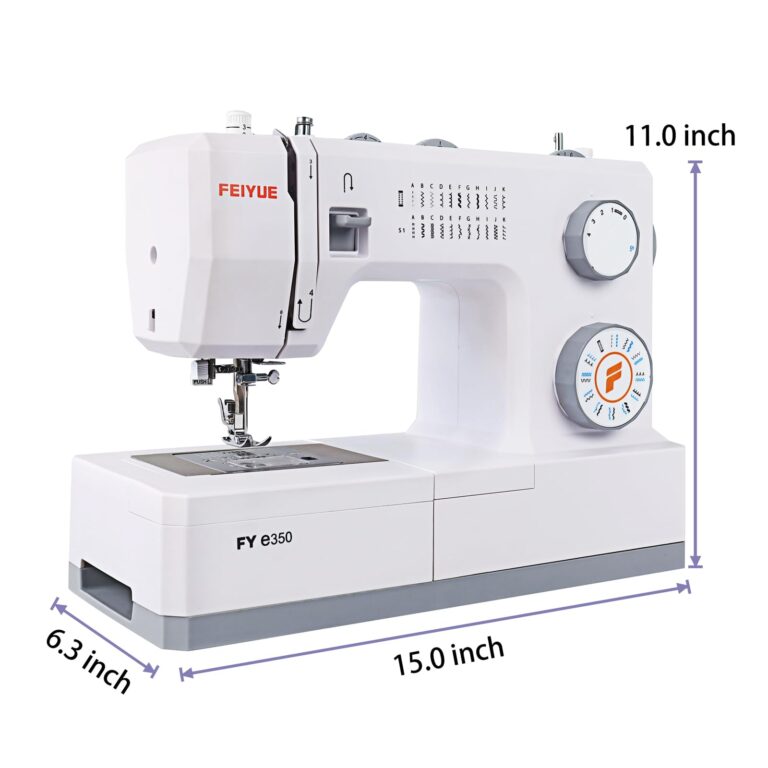 FEIYUE FYe350 Sewing Machine, Energy Saving Servo Motor, Heavy Duty & Portable, 23 Built-in Stitches, Multiple Needle Positions, 6 Bobbins & 5 Included Sewing Feet - Image 2